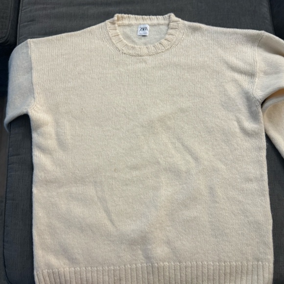 Beige/Cream Zara Sweater Size XL - new without tags - Picture 4 of 8